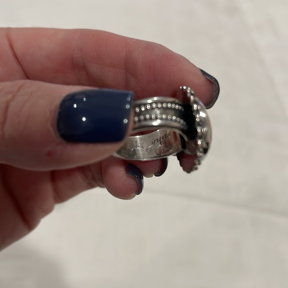 Sterling and Ruby Ring Size 7 - Picture 6 of 7